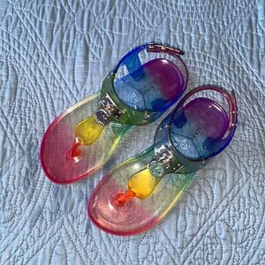 Michael Kors Little Girl's Rainbow Jelly Sandals Size